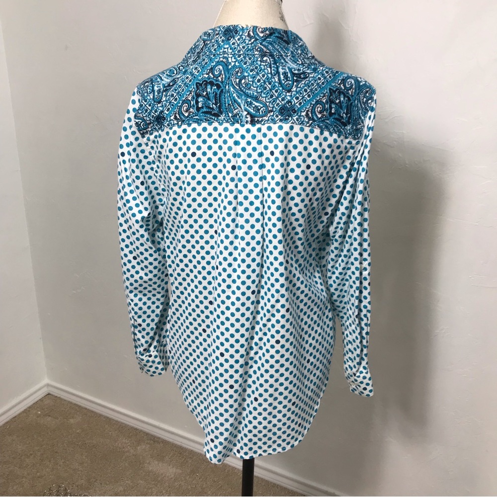 Style & Co Button Down Top - Picture 7 of 8